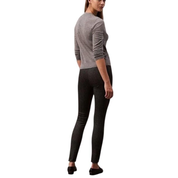 vintage Calvin Klein Pants Women’s Size 8 Gray  Skinny Pull On Dress - Picture 2 of 9